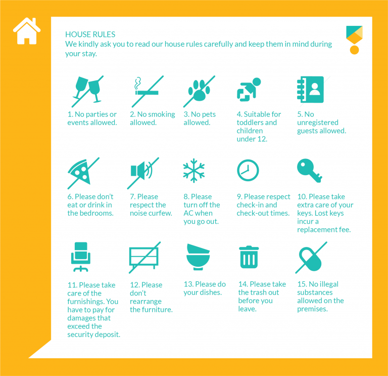 Printable Airbnb House Rules Template