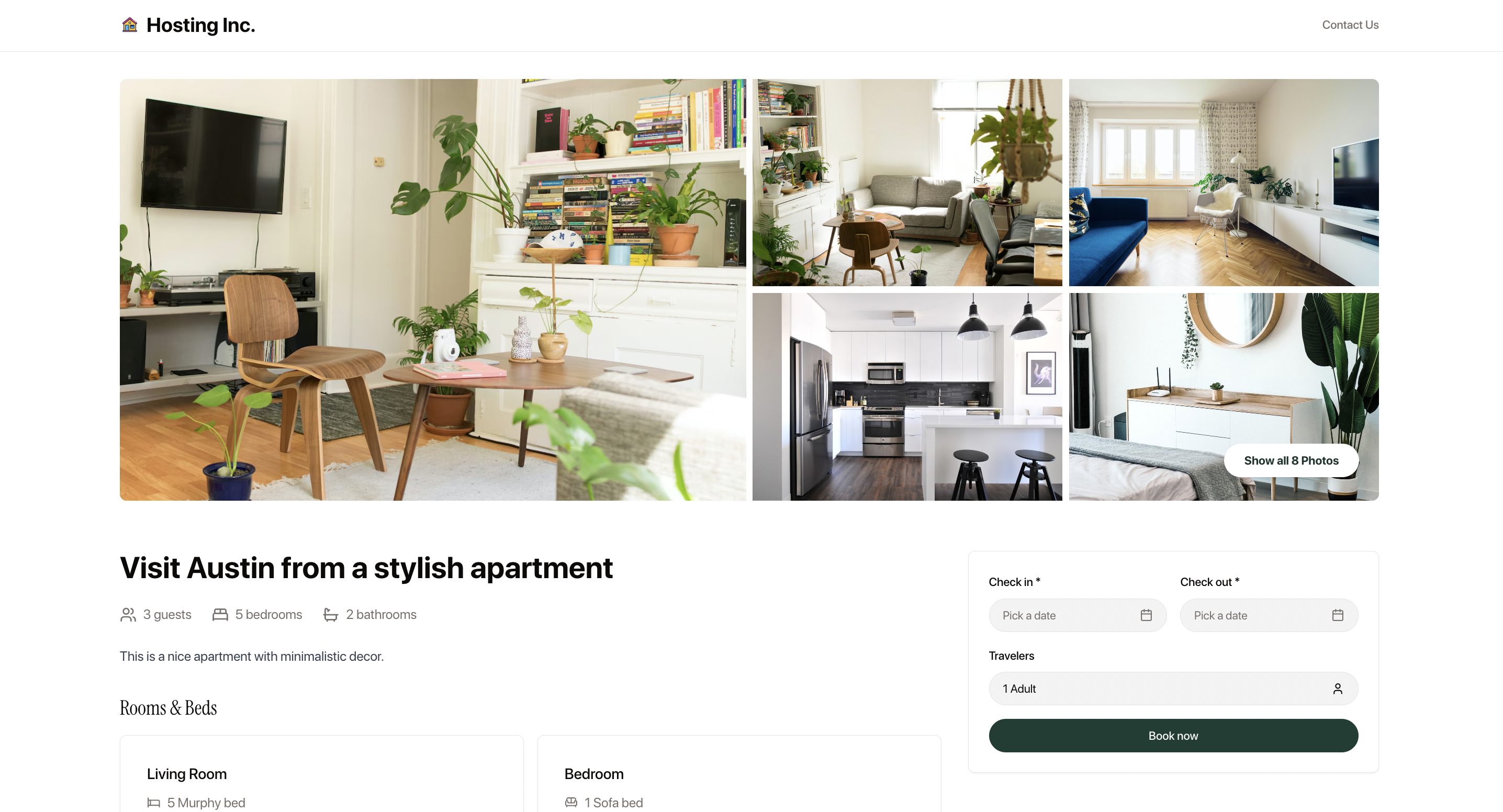 direct booking site