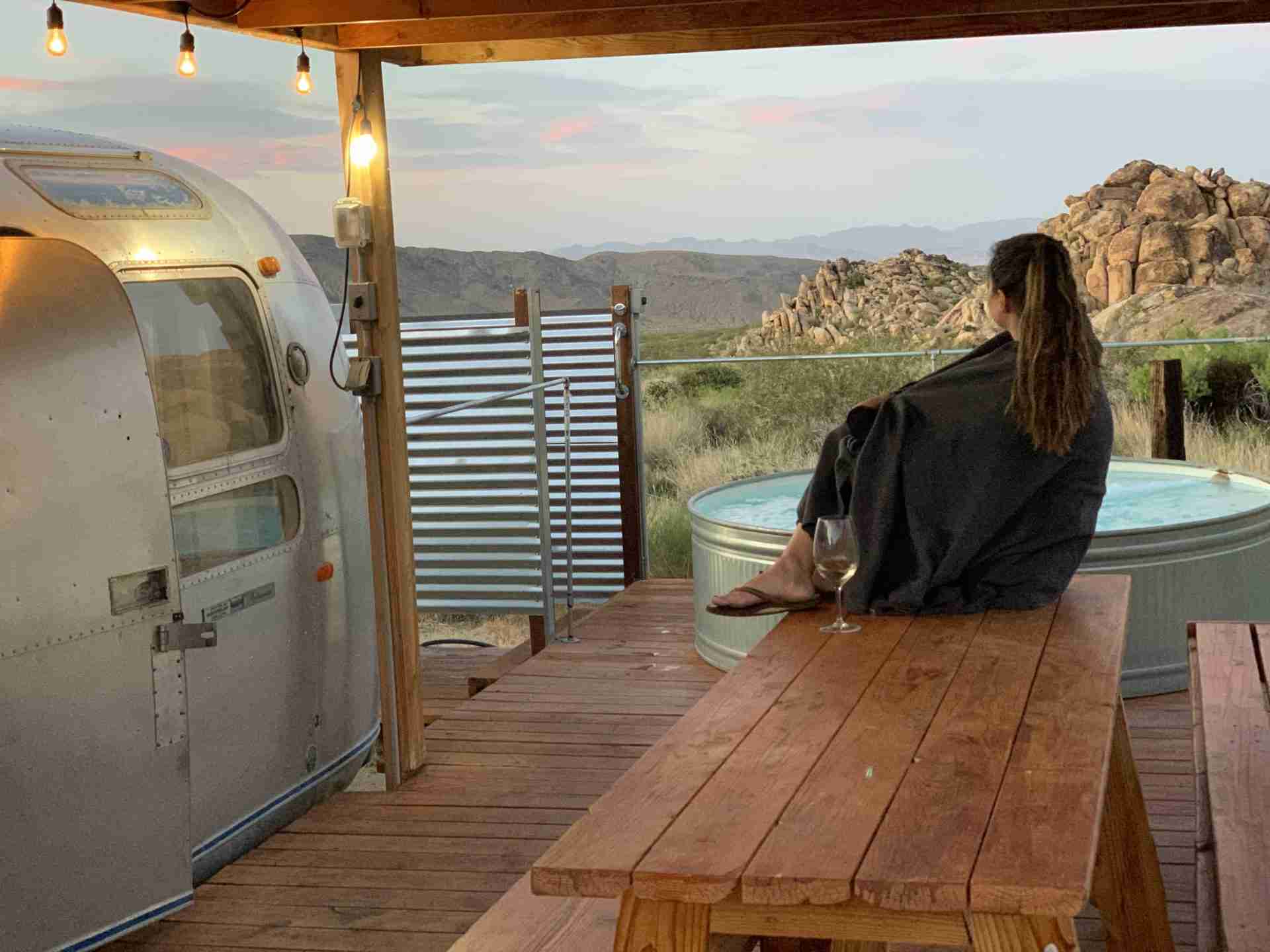 Caravan glamping