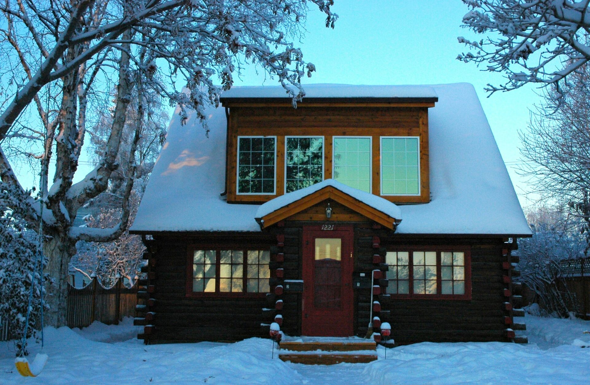 winter cabins on Airbnb